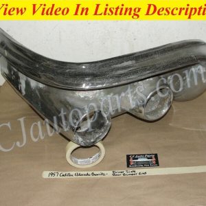 OEM 1957 Cadillac Eldorado Biarritz Seville LEFT DRIVER SIDE BACK REAR BUMPER END